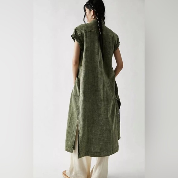 Free People Almeda Maxi Short Sleeve Duster - Picture 2 of 10
